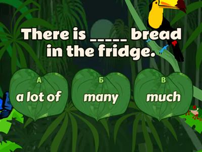 much, many, a lot of + food