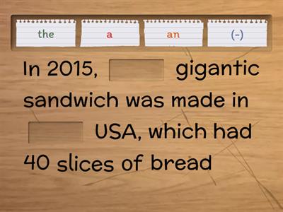 Gold Preliminary Unit 7 Articles