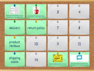 B2 - online shopping vocabulary