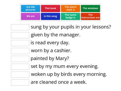 Passive voice Present Simple