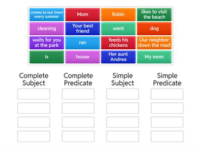  Subject and Predicate