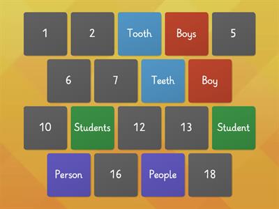 Plural nouns - regular/irregular