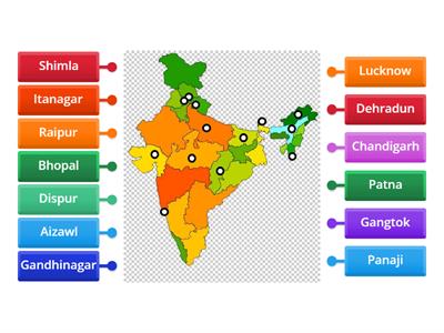 Capitals of States grade 4