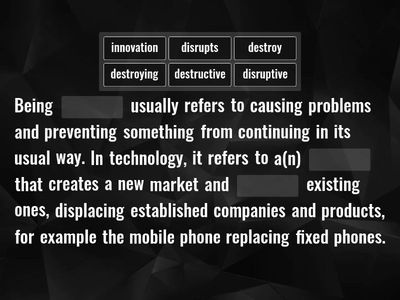 4.1 Digital disruptors
