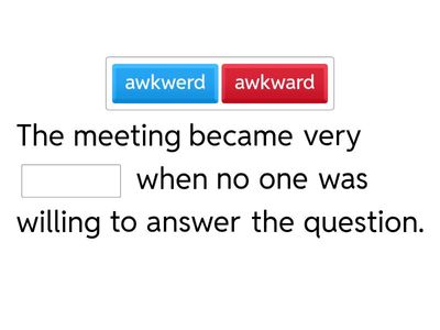 3-6: Complete the Sentence