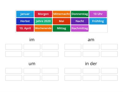 Kap. 4 Präpositionen für Zeitangaben