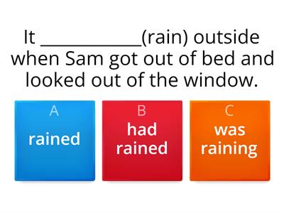 Narrative Tenses. quiz