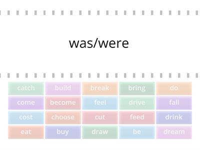 Irregular verbs Past Simple cz. 1