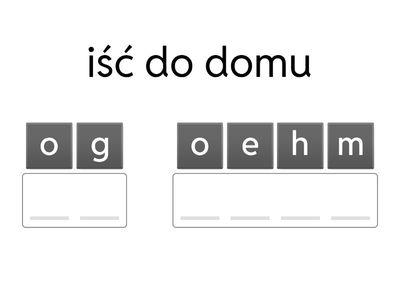 DAILY ROUTINES A1 ułóż wyrazy 
