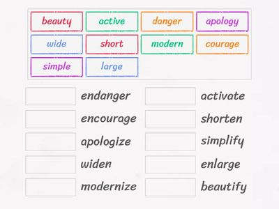TUẦN 4 - Verb Factory: Suffixes