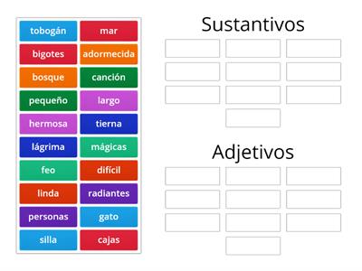  Reconocer Sustantivos y adjetivos