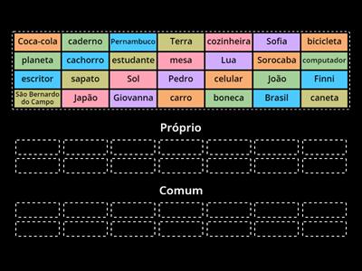 Substantivo Comum X Substantivo Próprio