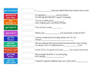 Expressions with get -English File C1