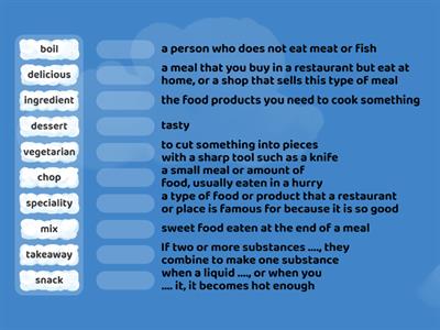 Food definitions