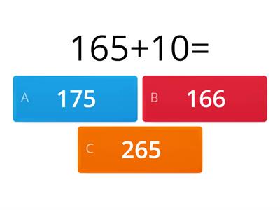 CALCOLO VELOCE: ADDIZIONI CON 1-10-100 