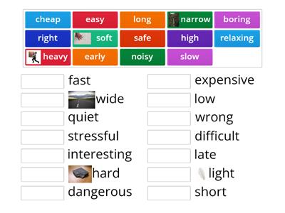 Adjectives with Opposites