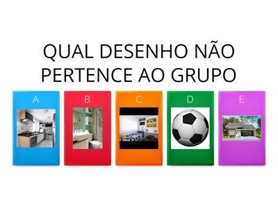 QUAL DESENHO NÃO PERTENCE AO GRUPO