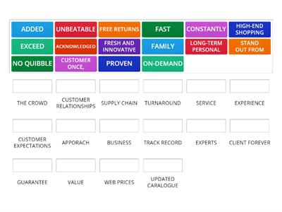 COMPANY PROFILE COLLOCATIONS