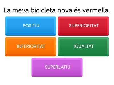 ELS GRAUS DELS ADJECTIUS