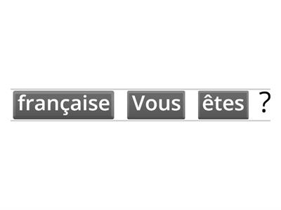 Conjugaison au présent de l'indicatif