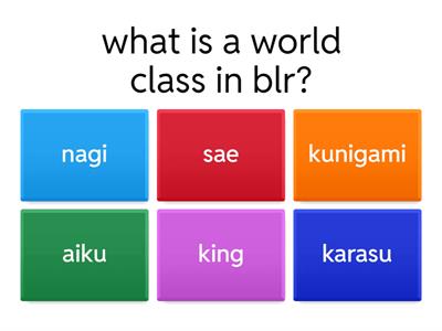 Blue lock rivals quizzz