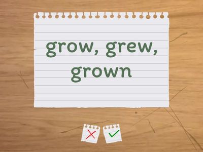 Irregular Verbs 24-46 with sound