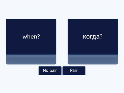 Andrew - Pair/No pair (Questions)