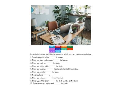 Prepositions of place (practice)