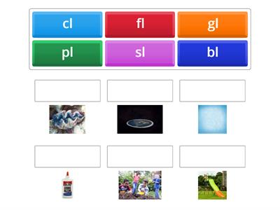 Initial Consonant Blend Sort