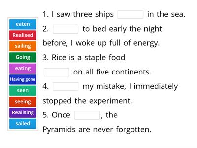 Participle Clauses 1