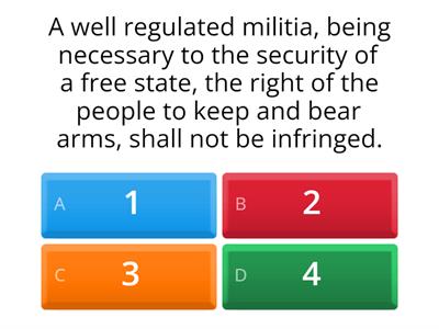 Amendments Quiz