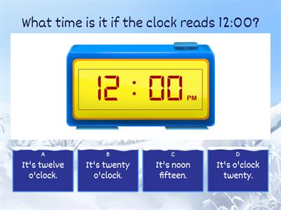 Grade 2 - telling time