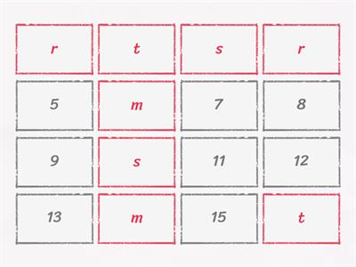 Letter sound memory a-t