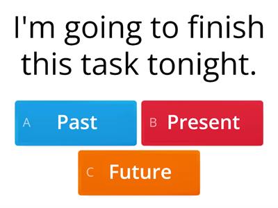  Past, present and future tenses Quiz