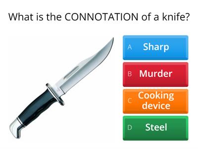  Connotations v Denotations Quiz 1