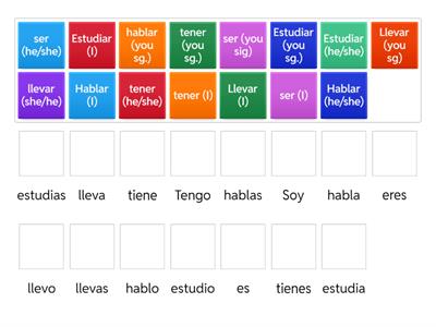 PRESENT TENSE VERBS Y7