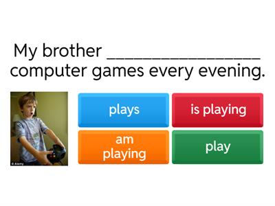  Present Simple / Present Continuous