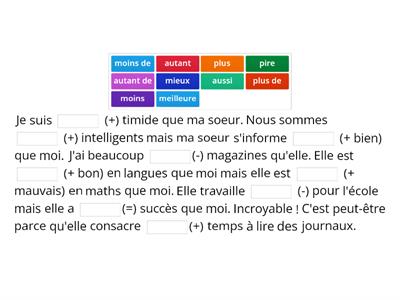 La comparaison 