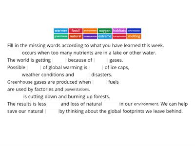 Global Impact: fill in the missing word