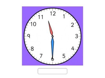 Telling Time-TYPE THE ANSWER