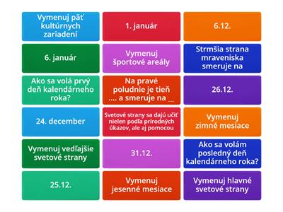 VLA - svetové strany, sviatky, športové a kultúrne podujatia