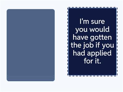 SPEAKING CARDS THIRD CONDITIONAL 