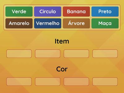 Descobrindo itens e cores