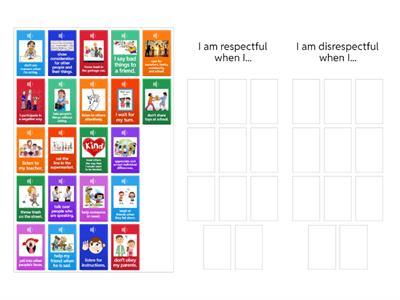 Respect Sorting Game 