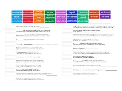 Workplace Readiness Terms 2