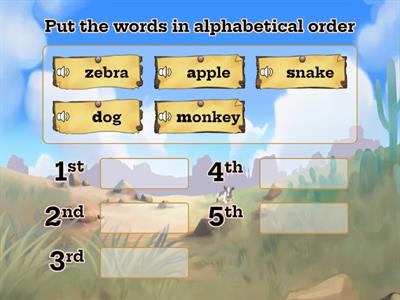 Words in Alphabetical Order