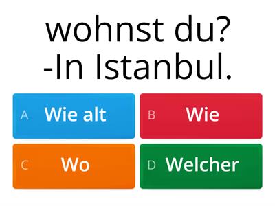 W-Fragen 1 Quiz