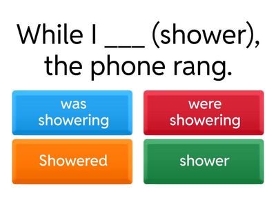 when/while, past continuous vs past simple
