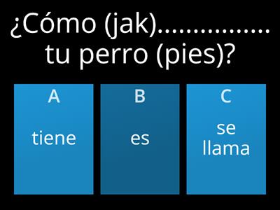 Me llamo, soy, tengo 