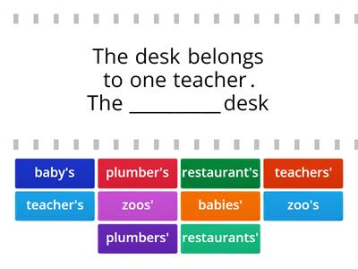 Andrade: Singular & Plural Possessive Nouns